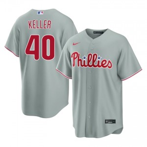 #40 Brad Keller MLB Men Baseball Jersey | Philadelphia Gray Fan Gear 93013079