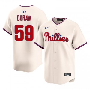 #59 Jhoan Duran Classic Men Baseball Jersey | Philadelphia Cream Fan Gear 67360654