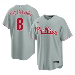 #8 Nick Castellanos Premium Men Baseball Jersey | Philadelphia Gray Fan Gear 54031187