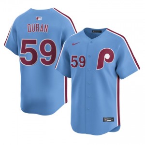 Blue Jhoan Duran #59 PHI Baseball Stitch Jersey | Premium Men Fit 21495823