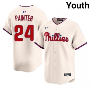 Phils Andrew Painter #24 Cream Youth Baseball Jersey | 2026 Season Iconic 55902708