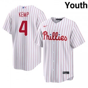 Otto Kemp #4 PHI Baseball Jersey | Game-Day Youth White Stitched Edition 58642717