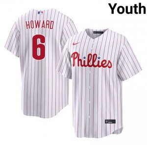Ryan Howard #6 PHI Baseball Jersey | Exclusive Youth White Embroidery Edition 41291711