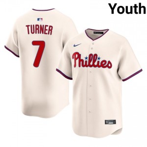 #7 Trea Turner Classic Youth Baseball Jersey | Phils Cream Fan Gear 22201380