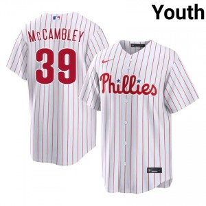 White Zachary McCambley #39 PHI Baseball Stitched Jersey | Pro-Grade Youth Fit 75537214