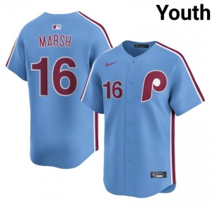 Brandon Marsh #16 Philadelphia Phillies Baseball Jersey | MLB Youth Blue Stitched Edition 67701987