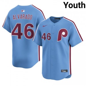 Jose Alvarado #46 Philadelphia Phillies Baseball Jersey | Classic Youth Blue Embroidery Edition 99551975