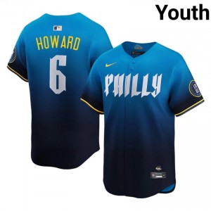 #6 Ryan Howard Classic Youth City Connect Baseball Jersey | PHI Phillies Blue Fan Gear 43895354